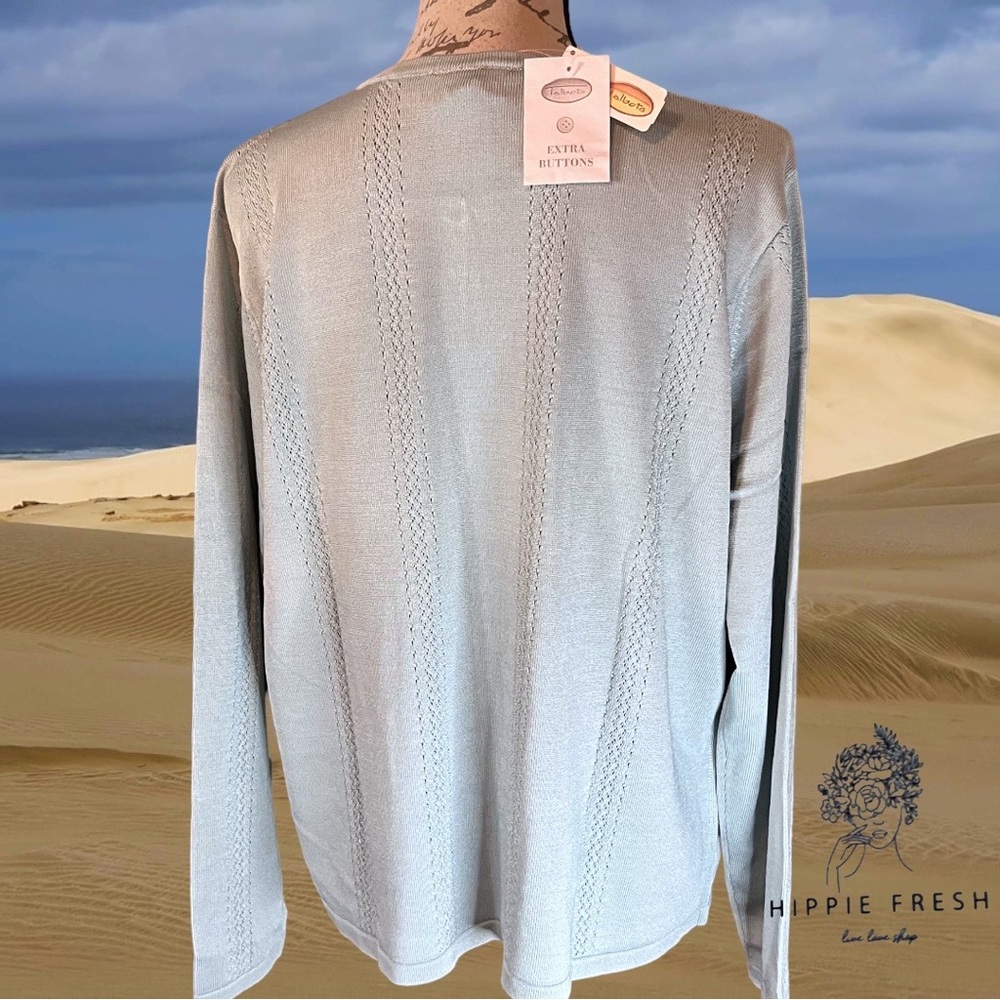 Talbots Silk Blend One Button Cardigan New W Tags Size XL - Picture 3 of 6